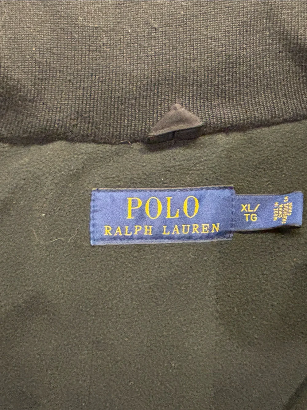 Ralph Lauren Black Lightweight Zip Shirt Jacket with Red Polo Logo